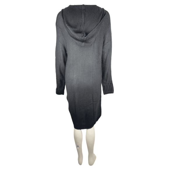 Nenona women's black knit long sweater size M - Picture 2 of 2